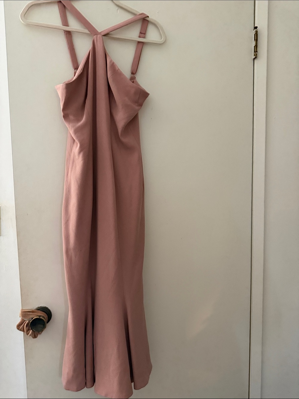 Dress the Population Mauve Pink Halter Midi Dress